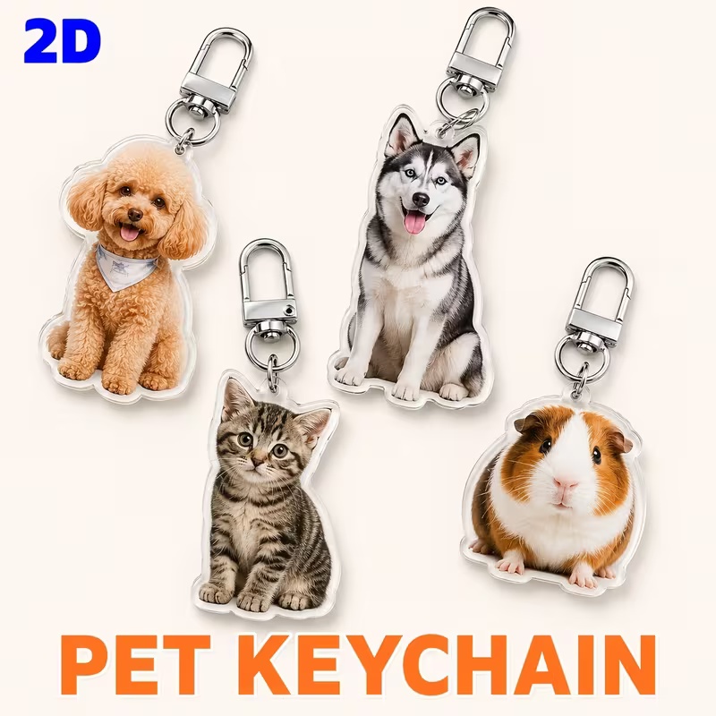 반려동물 사진을 넣어 맞춤 제작한 아크릴 키링 - 반려 - Pet Portrait Custom 리뷰 및 가격