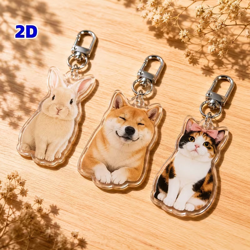 반려동물 사진을 넣어 맞춤 제작한 아크릴 키링 - 반려 - Pet Portrait Custom 리뷰 및 가격