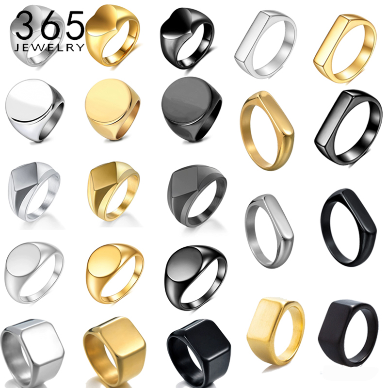 365 스테인리스 스틸 펑크 록 스무스 시그넷 커스텀  - Initial Ring Custom 리뷰 및 가격