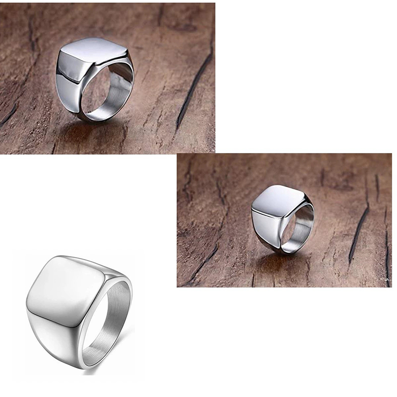 365 스테인리스 스틸 펑크 록 스무스 시그넷 커스텀  - Initial Ring Custom 리뷰 및 가격